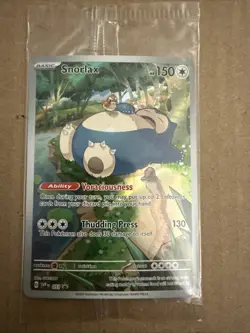 Pokemon TCG - Snorlax 051 Scarlet & Violet Holo Promo Card NM - Image 1