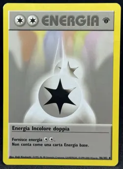 POKEMON~ENERGIA INCOLORE DOPPIA~96/102~SETBASE~NONCOMUNE~1A EDIZIONE~ITALIANO~LP - Image 1