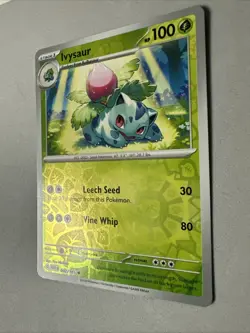 Pokemon TCG * Scarlet & Violet 151 * 002/165 Ivysaur U * REVERSE HOLO * NM - Image 2