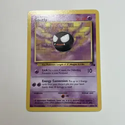 Pokemon TCG Gastly Fossil 33/62 Regular 1999-2000 Wizards Base Set - LP - Image 1