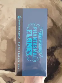 Phantasmal Flames Pokemon Center Exclusive Elite Trainer Box ETB Sealed In Hand - Image 5