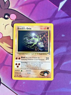 Brock's Onix - 21/132 [Gym Heroes] Pokemon TCG - Regular RARE - Vintage - NM - Image 1