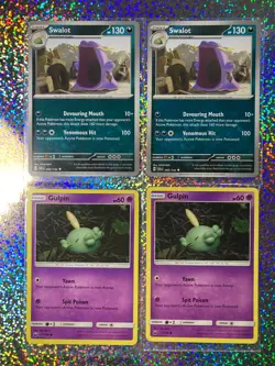 Pokemon TCG Regular: Celestial Storm 57/168 Gulpin; Stellar Crown 092/142 Swalot - Image 1