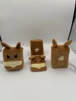 NEW Plush Eevee Deck Box - Prismatic Evolutions Super Premium - Furry & Fuzzy - Image 1