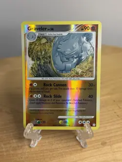 Graveler 51/123 Reverse Holo Mysterious Treasures Pokemon LP - Image 1