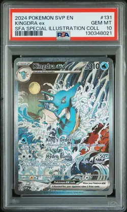 2024 POKEMON SVP EN-SV BLACK STAR PROMO #131 KINGDRA EX PSA 10 - Image 1