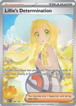 ??Lillie's Determination | 184/132 | SIR | Mega Evolution | NM/M | Pokemon TCG?? - Image 1