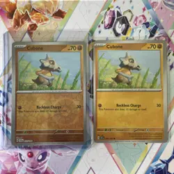 Pokemon TCG Cubone Reverse Holo Common Stellar Crown 072/142 NM Svlt - Image 1