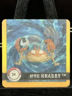 1999 3D Artbox Pokemon Action Flipz - Premier Edition #24 Krabby/Kingler LP - Image 3