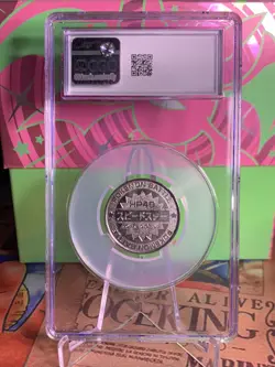 Pikachu Pokemon Rare Vintage Meiji Battle Coin Metal Japanese Cgc 10 Gem Mint - Image 2
