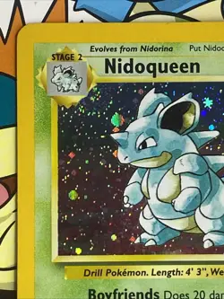 Pokemon TCG Base Set 2 Nidoqueen 12/130 Vintage Holo Rare 2000 Swirl LP+ - Image 4