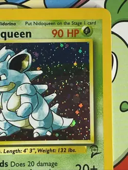 Pokemon TCG Base Set 2 Nidoqueen 12/130 Vintage Holo Rare 2000 Swirl LP+ - Image 5