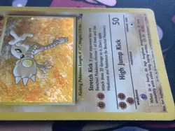Hitmonlee Holo #7 - Fossil Unlimited Edition - Pokemon TCG [MP] - Image 4