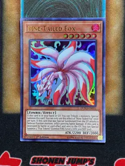 Yugioh Nine-Tailed Fox DUPO-EN031 Ultra Rare 1st Ed NM - Image 1