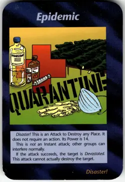 Epidemic Card Unlimited INWO Illuminati New World Order Game LP - Image 1