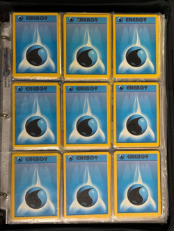 Original Pokemon Card (91 lot) Water Energy 102/102 Base Set Regular - Image 1