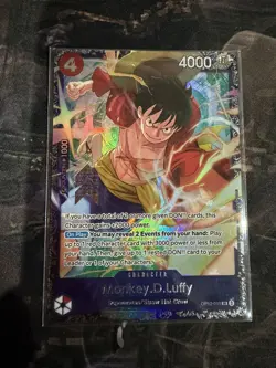 Monkey.D.Luffy OP12-015 Treasure Cup Promo Prize One Piece Card English - Image 1