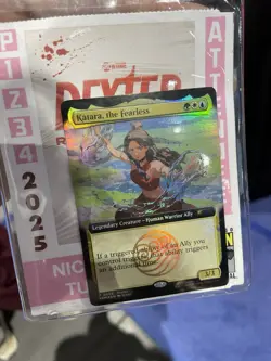 2025 Magic The Gathering X Avatar KATARA The Fearless Promo Card SDCC + BAG - Image 1