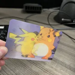 Pokemon Pikachu Raichu 3D Lenticular Promo Card Viz Video Pioneer PIKA-0030D/DVD - Image 4