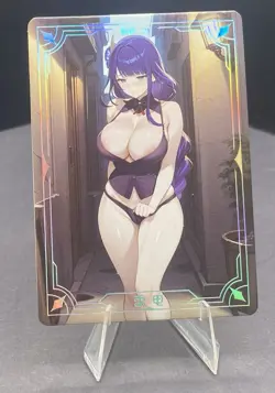 Raiden Shogun Genshin SP Card Goddess Story Under the Nightgown Waifu SP-21 - Image 1