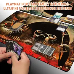 DAMNATION - Board Game MTG Playmat Magic The Gathering Playmat Size 60X35CM - Image 2