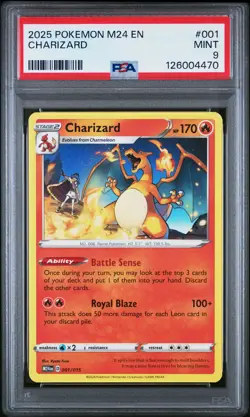 2025 POKEMON M24 EN-MCDONALD'S COLL #001 CHARIZARD PSA 9 - Image 1