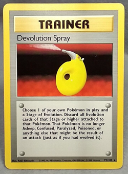 Devolution Spray - 72/102 - Pokemon Base Set Unlimited Rare Card WOTC NM #P34 - Image 1