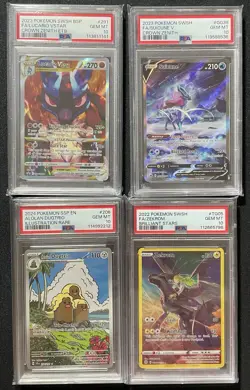 Pokemon PSA 10 Graded Lot: Lucario 291, Suicune V GG38, Alolan Dugtrio 208, More - Image 1
