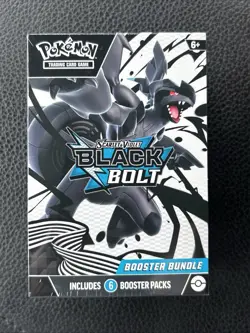 Pokemon Scarlet & Violet Black Bolt 6 Pack Booster Bundle Factory Sealed - Image 1