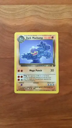 Dark Machamp 27/82 Team Rocket Regular Rare Pokemon TCF Vintage - Image 4