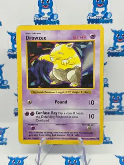 Drowzee 49/102 Base Set Shadowless - Pokemon MP - Image 1