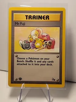 Mr. Fuji 58/62 Fossil First Edition Pokemon Vintage NM - Image 1