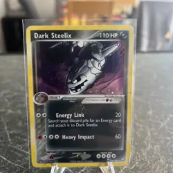 Dark Steelix #10 Holo Rare Team Rocket Returns Pokemon 2004 HP - Image 1