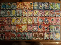 1999 Pokemon Topps Series 1 Black Label Near Complete Set 1-75 Vintage - Image 1