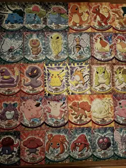 1999 Pokemon Topps Series 1 Black Label Near Complete Set 1-75 Vintage - Image 2