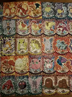 1999 Pokemon Topps Series 1 Black Label Near Complete Set 1-75 Vintage - Image 3