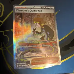 Clemonts Quick Wit 243/191 - Pokemon TCG Surging Sparks Special Illustration - Image 1
