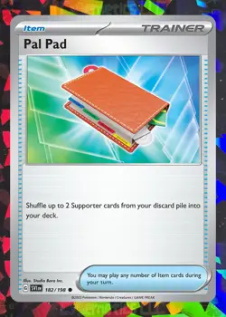 Pal Pad 182/198 (Build Your Deck or Playset) Scarlet & Violet Base Set Near Mint - Image 1