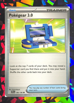 Pokegear 3.0 186/198 (Build Your Playset - Mix & Match) Scarlet & Violet Base NM - Image 1