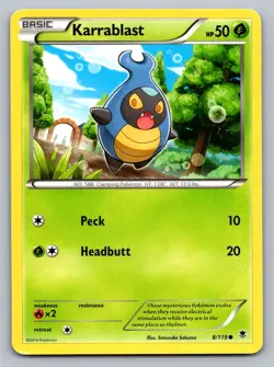 Pokemon TCG Phantom Forces Karrablast #8 - Image 1