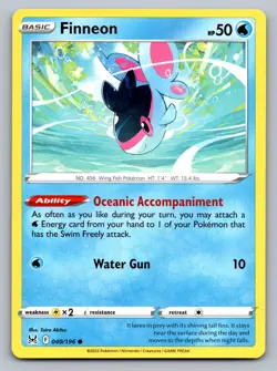 Pokemon TCG SWSH11: Lost Origin Finneon 040/196 - Image 1