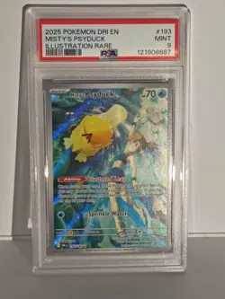 2025 Pokemon S&V Destined Rivals Misty's Psyduck #193/182 PSA 9 - Image 1