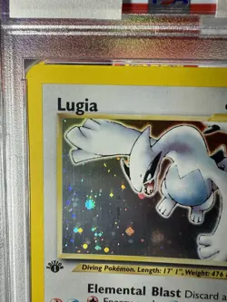 2000 POKEMON NEO GENESIS 1ST ED #9 LUGIA-HOLO PSA 5 - Image 3