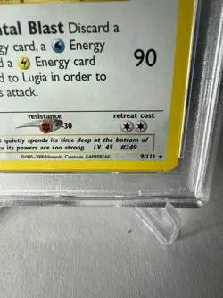 2000 POKEMON NEO GENESIS 1ST ED #9 LUGIA-HOLO PSA 5 - Image 5