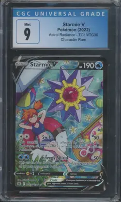 Pokemon TCG Starmie V TG13/TG30 Astral Radiance Trainer Gallery CGC 9 - Image 1