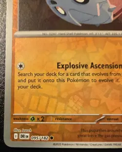 Team Rocket's Pupitar 095/182 Reverse Holo Common Destined Rivals Pokemon TCG - Image 4