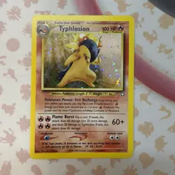 #017/111 Typhlosion (17) Unlimited Neo Genesis Holo Rare Pokemon TCG LP/MP - Image 1