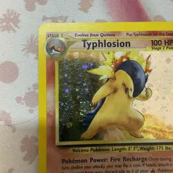 #017/111 Typhlosion (17) Unlimited Neo Genesis Holo Rare Pokemon TCG LP/MP - Image 2