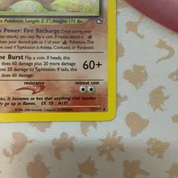 #017/111 Typhlosion (17) Unlimited Neo Genesis Holo Rare Pokemon TCG LP/MP - Image 4