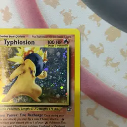 #017/111 Typhlosion (17) Unlimited Neo Genesis Holo Rare Pokemon TCG LP/MP - Image 5